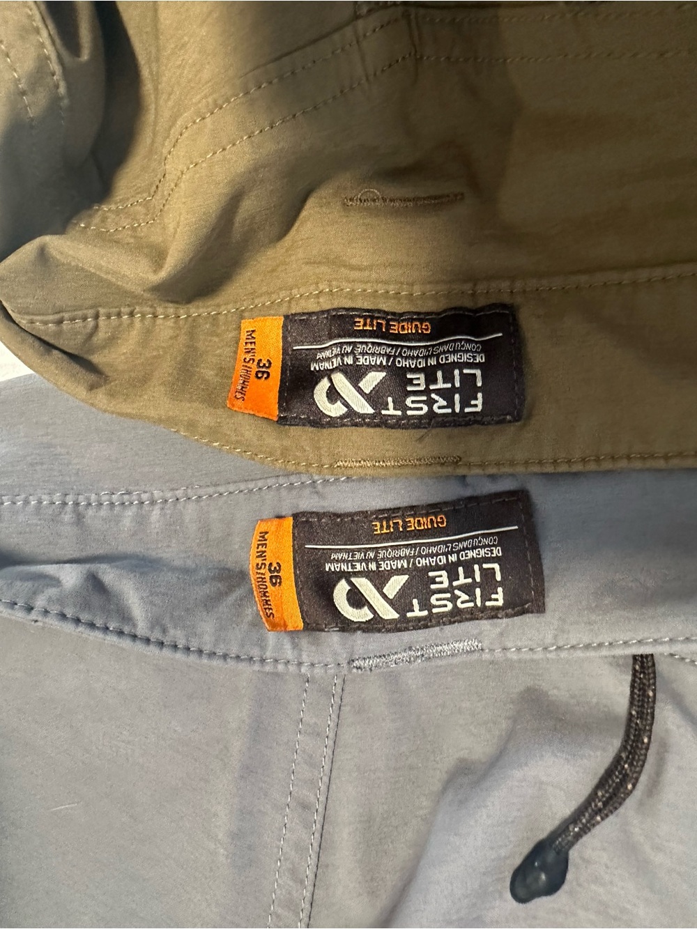 First Lite Men's Shorts in Brown and Grey - Picture 3 of 3